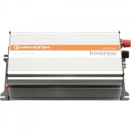 Inversor de Onda Modificada 12VDC/127V USB 800W HAYONIK por 0,00 à vista no boleto/pix ou parcele em até 1x sem juros. Compre na loja Mundomax!