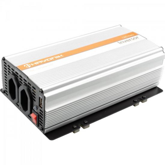 Inversor Onda Modificada 12VDC/127V USB 1200W HAYONIK por 0,00 à vista no boleto/pix ou parcele em até 1x sem juros. Compre na loja Mundomax!