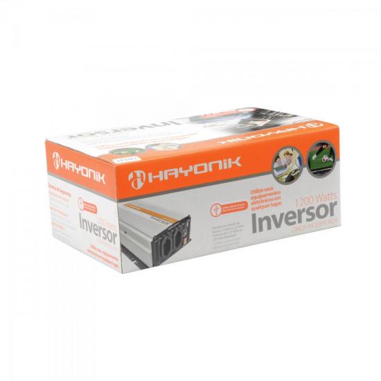 Inversor Onda Modificada 12VDC/127V USB 1200W HAYONIK por 0,00 à vista no boleto/pix ou parcele em até 1x sem juros. Compre na loja Mundomax!
