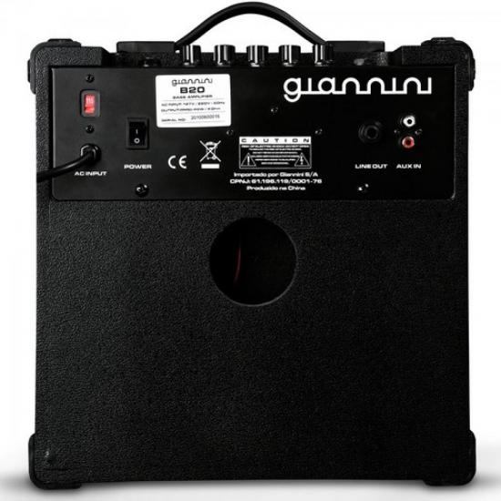 Cubo Para Contrabaixo 20W B20 GIANNINI por 0,00 à vista no boleto/pix ou parcele em até 1x sem juros. Compre na loja Mundomax!