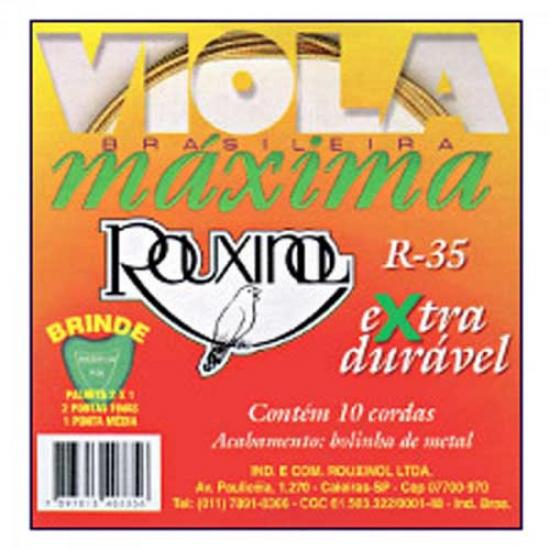 Encordoamento Para Viola Brasileira Máxima R35 0.11 ROUXINOL (4530)