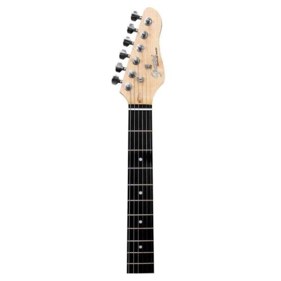 Guitarra Giannini G101 Preta Elétrica Com Escudo Preto por 863,00 à vista no boleto/pix ou parcele em até 10x sem juros. Compre na loja Mundomax!