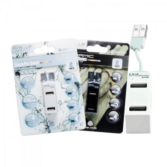 Hub 4 Portas 480 Mbps DYNAMIC Preto E-BLUE por 0,00 à vista no boleto/pix ou parcele em até 1x sem juros. Compre na loja Mundomax!