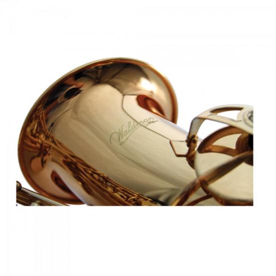 Saxofone Alto WSA GD Eb Laqueado WALDMAN por 0,00 à vista no boleto/pix ou parcele em até 1x sem juros. Compre na loja Mundomax!