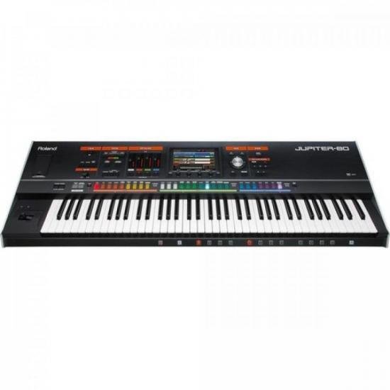 キトリ Teclado Sintetizador ROLAND 76 Teclas Clássico Jupiter 80 Preto