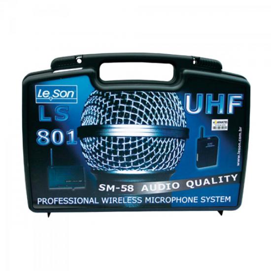 Microfone Lapela Sem Fio LS801LT UHF SM58 LESON por 0,00 à vista no boleto/pix ou parcele em até 1x sem juros. Compre na loja Mundomax!