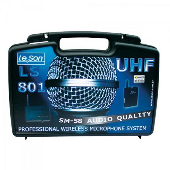 Microfone Sem Fio LS801HD85 UHF SM58 LESON por 0,00 à vista no boleto/pix ou parcele em até 1x sem juros. Compre na loja Mundomax!