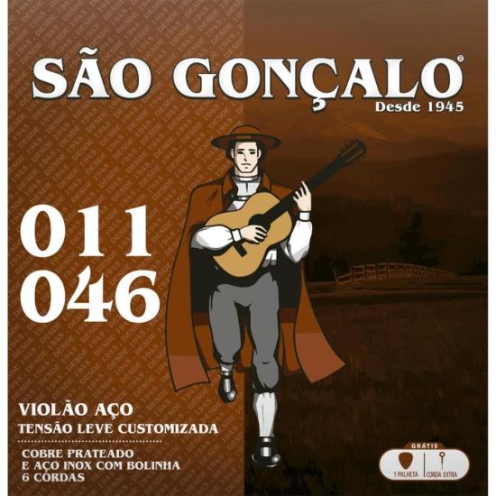 Encordoamento para Violão Folk em Aço São Gonçalo (4582)