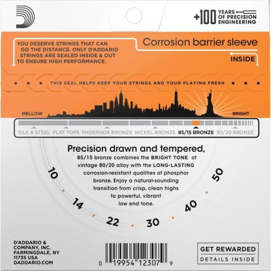 Encordoamento Violão Aço .010-.050 85/15 Bronze EZ900-B D\