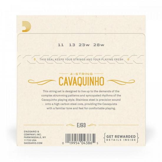 Encordoamento Cavaquinho Aço Inox EJ93 D\