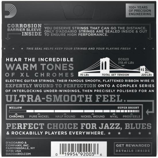 Encordoamento Guitarra .010-.048 XL Chromes ECG23 D\