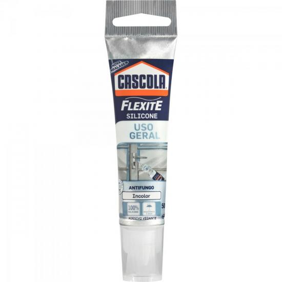 Cola de Silicone Flexite 50g Incolor CASCOLA por 0,00 à vista no boleto/pix ou parcele em até 1x sem juros. Compre na loja Mundomax!