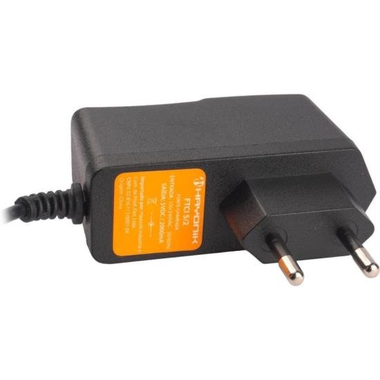 Fonte Chaveada HAYONIK FTCI5/2 5V / 2A 10W P4 Centro Positivo Bivolt por 29,00 à vista no boleto/pix ou parcele em até 1x sem juros. Compre na loja Mundomax!