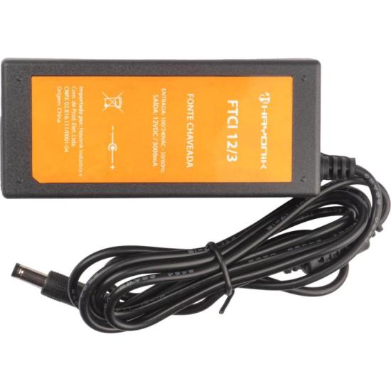 Fonte Chaveada HAYONIK FTCI12/3 12V / 3A 36W P4 Centro Positivo Bivolt por 59,00 à vista no boleto/pix ou parcele em até 2x sem juros. Compre na loja Mundomax!