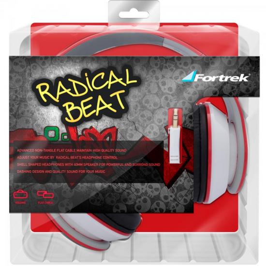 Fone de Ouvido HP-901RD Vermelho FORTREK por 0,00 à vista no boleto/pix ou parcele em até 1x sem juros. Compre na loja Mundomax!