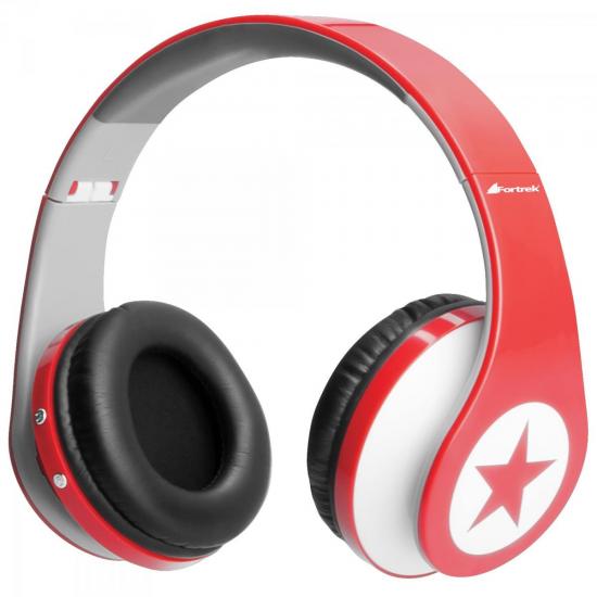 Fone de Ouvido HP-902RD Vermelho FORTREK por 0,00 à vista no boleto/pix ou parcele em até 1x sem juros. Compre na loja Mundomax!