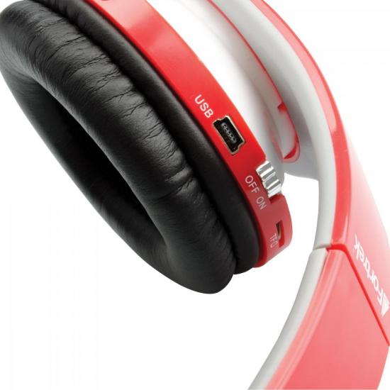 Fone de Ouvido HP-902RD Vermelho FORTREK por 0,00 à vista no boleto/pix ou parcele em até 1x sem juros. Compre na loja Mundomax!