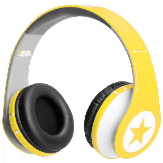 Fone de Ouvido HP-902YL Amarelo FORTREK por 0,00 à vista no boleto/pix ou parcele em até 1x sem juros. Compre na loja Mundomax!