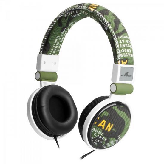 Fone de Ouvido HP-601GR Verde FORTREK por 0,00 à vista no boleto/pix ou parcele em até 1x sem juros. Compre na loja Mundomax!