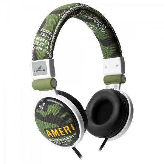 Fone de Ouvido HP-601GR Verde FORTREK por 0,00 à vista no boleto/pix ou parcele em até 1x sem juros. Compre na loja Mundomax!