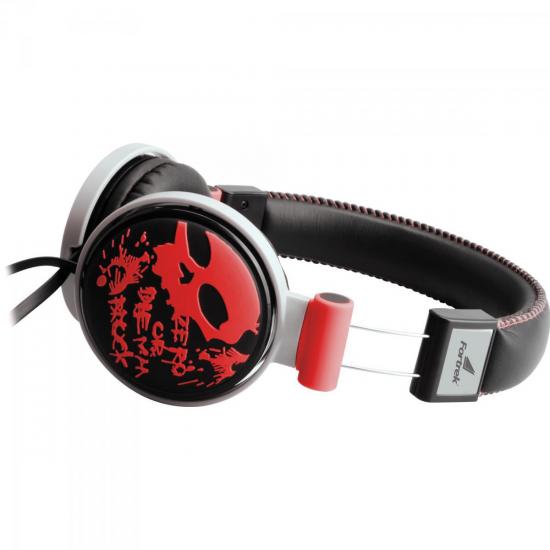 Fone de Ouvido HP-602RD Vermelho FORTREK por 0,00 à vista no boleto/pix ou parcele em até 1x sem juros. Compre na loja Mundomax!