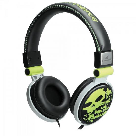 Fone de Ouvido HP-602GR Verde FORTREK por 0,00 à vista no boleto/pix ou parcele em até 1x sem juros. Compre na loja Mundomax!