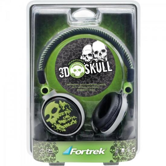 Fone de Ouvido HP-602GR Verde FORTREK por 0,00 à vista no boleto/pix ou parcele em até 1x sem juros. Compre na loja Mundomax!