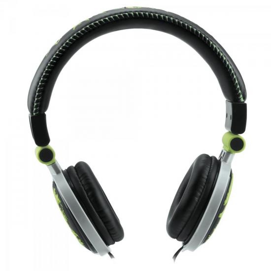 Fone de Ouvido HP-602GR Verde FORTREK por 0,00 à vista no boleto/pix ou parcele em até 1x sem juros. Compre na loja Mundomax!