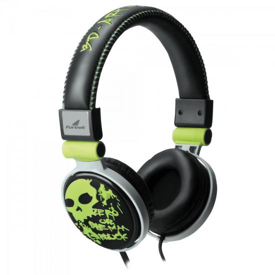 Fone de Ouvido HP-602GR Verde FORTREK por 0,00 à vista no boleto/pix ou parcele em até 1x sem juros. Compre na loja Mundomax!