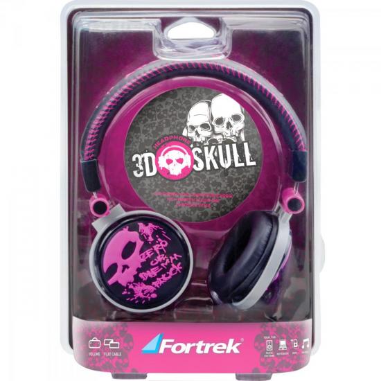 Fone de Ouvido HP-602PP Roxo FORTREK por 0,00 à vista no boleto/pix ou parcele em até 1x sem juros. Compre na loja Mundomax!