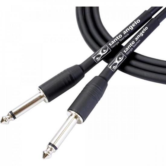 Cabo Para Guitarra 4,57m Ninja Preto Santo Angelo por 58,00 à vista no boleto/pix ou parcele em até 2x sem juros. Compre na loja Mundomax!