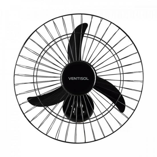 Ventilador de Parede 50cm 220V NEW PREMIUM Preto VENTISOL (46726)