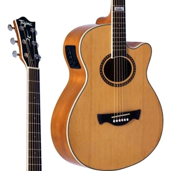 Violão Tagima Dallas Tuner Eletroacústico Aço Natural Satin por 965,99 à vista no boleto/pix ou parcele em até 10x sem juros. Compre na loja Mundomax!