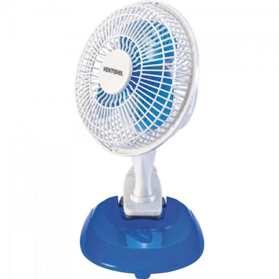 Ventilador de Mesa 20cm 127V MINI Azul/Branco VENTISOL por 0,00 à vista no boleto/pix ou parcele em até 1x sem juros. Compre na loja Mundomax!