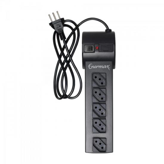 Filtro de Linha 5 Tomadas NBR Bivolt Personal Preto ENERMAX por 0,00 à vista no boleto/pix ou parcele em até 1x sem juros. Compre na loja Mundomax!
