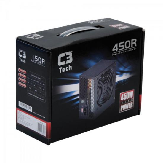 Fonte ATX 450W 24 Pinos GPB450S C3TECH por 0,00 à vista no boleto/pix ou parcele em até 1x sem juros. Compre na loja Mundomax!
