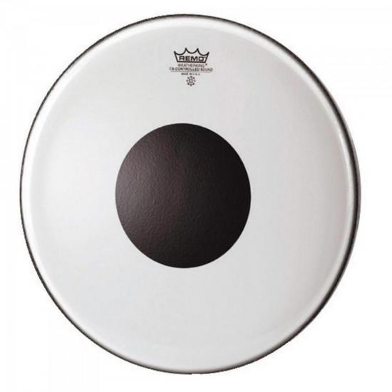 Pele REMO 10\" Controlled Sound Top Bola Preta CS0310 por 91,90 à vista no boleto/pix ou parcele em até 3x sem juros. Compre na loja Mundomax!