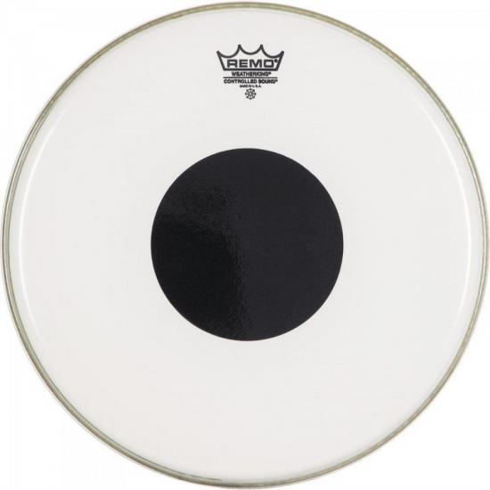 Pele 14\" Controlled Sound Top Bola Preta CS0314 REMO por 0,00 à vista no boleto/pix ou parcele em até 1x sem juros. Compre na loja Mundomax!