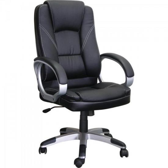 Cadeira Presidente Plus Preta MULTIVISÃO por 0,00 à vista no boleto/pix ou parcele em até 1x sem juros. Compre na loja Mundomax!