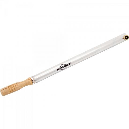 Bomba de Ar Manual C/Bico Lateral Cromado BRASFORT por 0,00 à vista no boleto/pix ou parcele em até 1x sem juros. Compre na loja Mundomax!