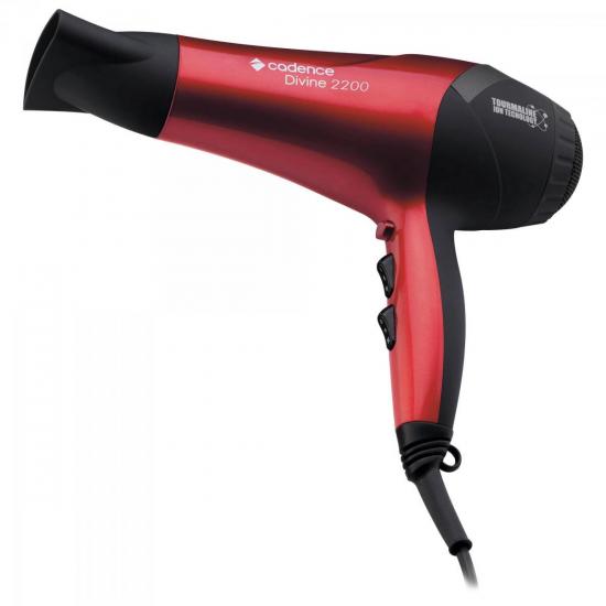 Secador de Cabelo 2200W 127V DIVINE SEC156 Vermelho/Preto CADENCE (47062)