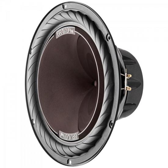 Subwoofer 12\" 4+4R 220W RMS P12XD4 Preto BRAVOX por 0,00 à vista no boleto/pix ou parcele em até 1x sem juros. Compre na loja Mundomax!