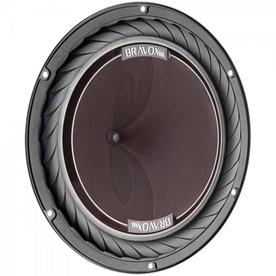 Subwoofer 12\" 4+4R 220W RMS P12XD4 Preto BRAVOX por 0,00 à vista no boleto/pix ou parcele em até 1x sem juros. Compre na loja Mundomax!