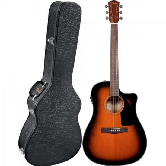 Violão FENDER Elétrico Folk CD-60CE Sunburst - Mundomax
