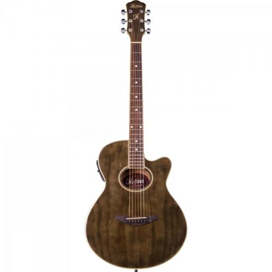 Violão HOFMA Eletroacústico Mini Jumbo Aço HM239-TRBK Preto Translúcido por 0,00 à vista no boleto/pix ou parcele em até 1x sem juros. Compre na loja Mundomax!