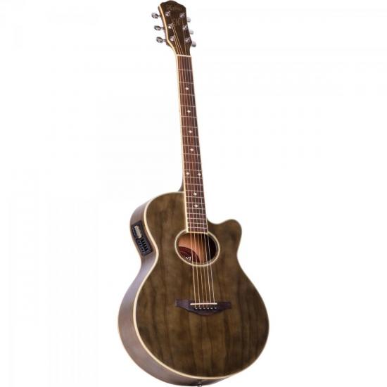 Violão HOFMA Eletroacústico Mini Jumbo Aço HM239-TRBK Preto Translúcido por 0,00 à vista no boleto/pix ou parcele em até 1x sem juros. Compre na loja Mundomax!