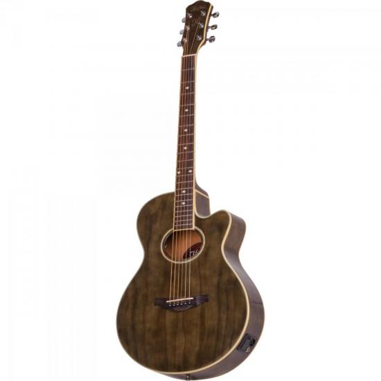 Violão HOFMA Eletroacústico Mini Jumbo Aço HM239-TRBK Preto Translúcido por 0,00 à vista no boleto/pix ou parcele em até 1x sem juros. Compre na loja Mundomax!