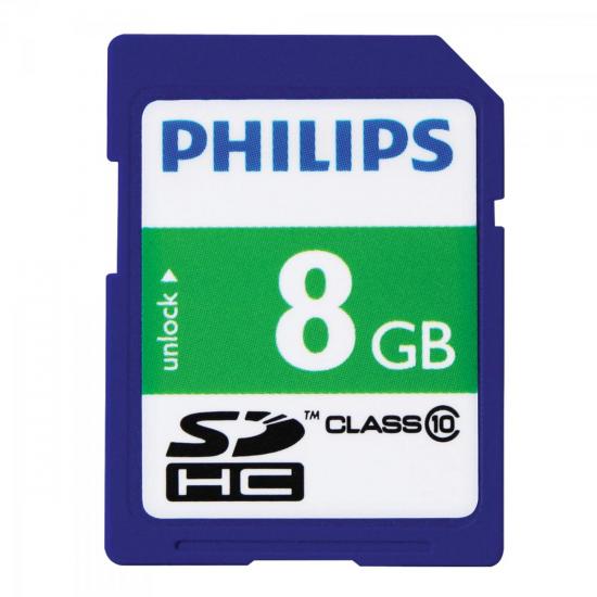 Cartão de Memória SDHC Classe 10 8GB PHILIPS por 0,00 à vista no boleto/pix ou parcele em até 1x sem juros. Compre na loja Mundomax!