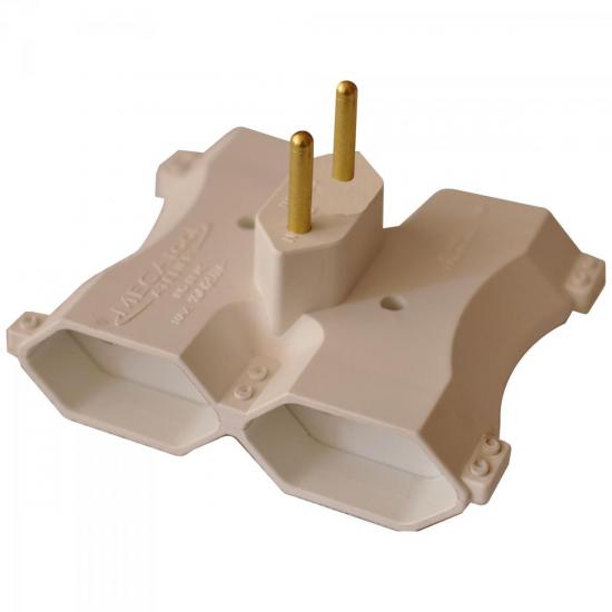 Pino Adaptador 2P para 4 2P 10A YA240 Branco MECATOOL por 0,00 à vista no boleto/pix ou parcele em até 1x sem juros. Compre na loja Mundomax!