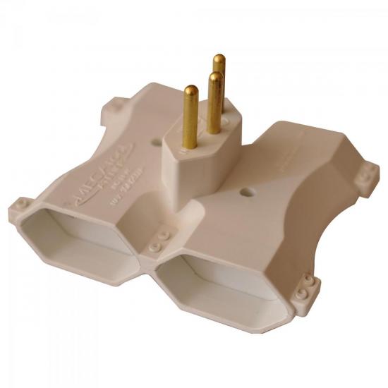 Pino Adaptador 2P+T para 4 2P+T 10A YA241 Branco MECATOOL por 0,00 à vista no boleto/pix ou parcele em até 1x sem juros. Compre na loja Mundomax!